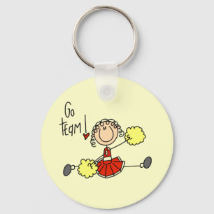 Chaveiro T-shirts e presentes Cheerleaderes vermelhos