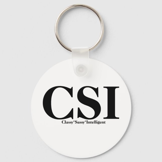 Chaveiro T-shirts e presentes CSI. (Frente)