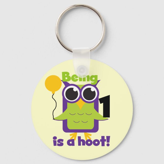 Chaveiro T-shirts e primeiros aniversarios de Hoot Owl (Frente)