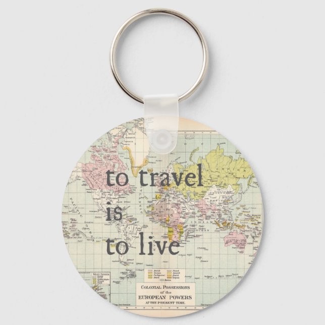 Chaveiro T Viagem para viver (Frente)