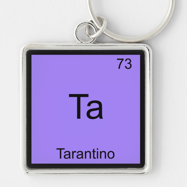 Chaveiro Ta - Tarantino Camiseta Símbolo Elemento Químico E (Frente)