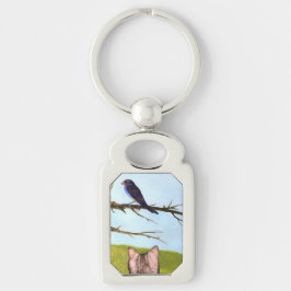 Chaveiro Tabby Cats Fala com Pássaros