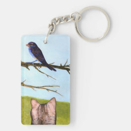 Chaveiro Tabby Cats Fala com Pássaros