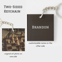 Tabuleiro de Xadrez Personalizado Foto Minimalista