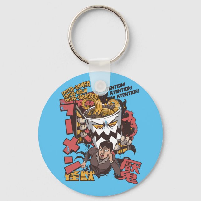 Chaveiro Taça de Ramen Noodle Monster Catching Japonesa (Frente)