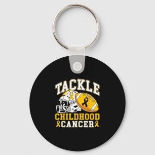 Chaveiro Tackle a conscientização do câncer infantil futebo