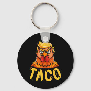 Chaveiro Taco Bonito Trump Sempre Foge Frangos Engraçado Va