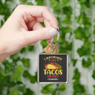 Chaveiro Taco Engraçado Dizendo Que Eu Gosto Muito De Tacos