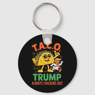 Chaveiro Taco Engraçado Trump Sempre Desiste Gráfico