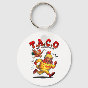 Chaveiro Taco Engraçado Trump Sempre Foge Camisas Homens Qu