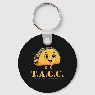 Chaveiro Taco Engraçado Trump Sempre Foge Frangos Bonitos