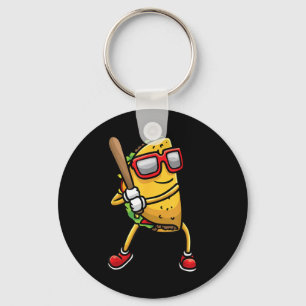 Chaveiro Taco Jogando Baseball Mexicano Cinco de Mayo Kids