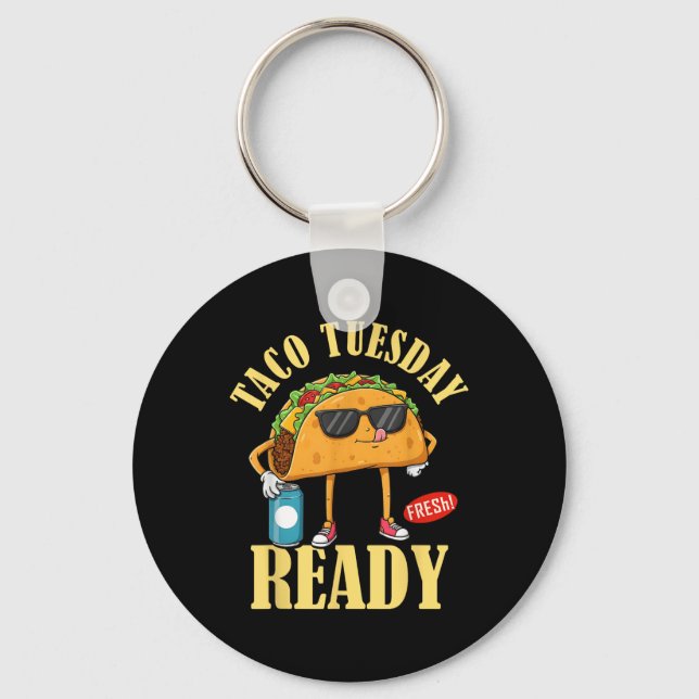 Chaveiro Taco Terça Pronta Cinco De Mayo Engraçado Foo Mexi (Frente)