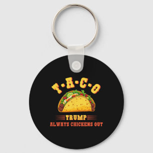 Chaveiro Taco Trump Sempre Desiste Frase Política Engraçada