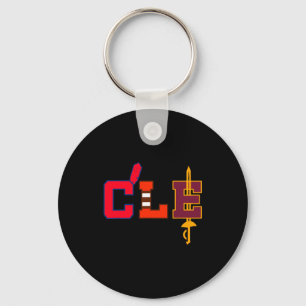 Chaveiro Tacos de beisebol de Cleveland Vintage Ohio Cle Re