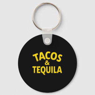 Chaveiro Tacos de fiesta mexicana vintage & bebida