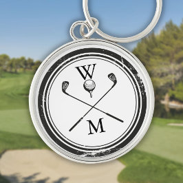 Chaveiro Tacos de Golfe com Monograma Personalizado