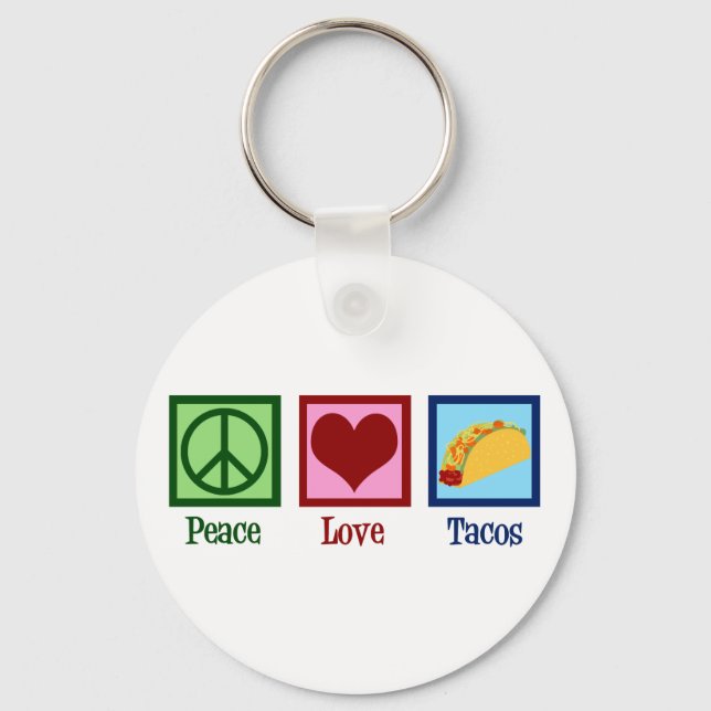 Chaveiro Tacos do Peace Love (Frente)