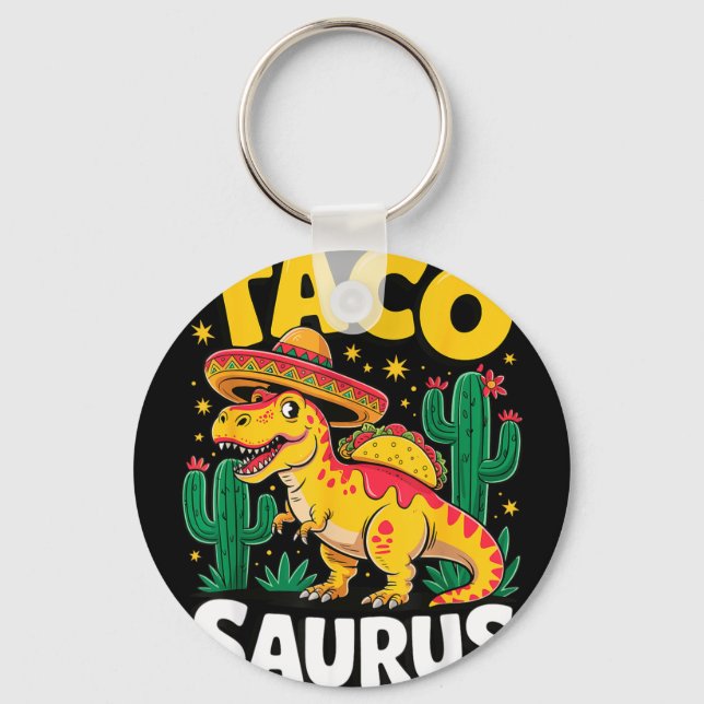 Chaveiro Tacosaurus t-rex taco dinossauro  (Frente)