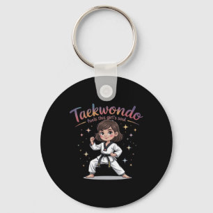 Chaveiro Taekwondo Comanda o Cinturão Negro de Alma desta M