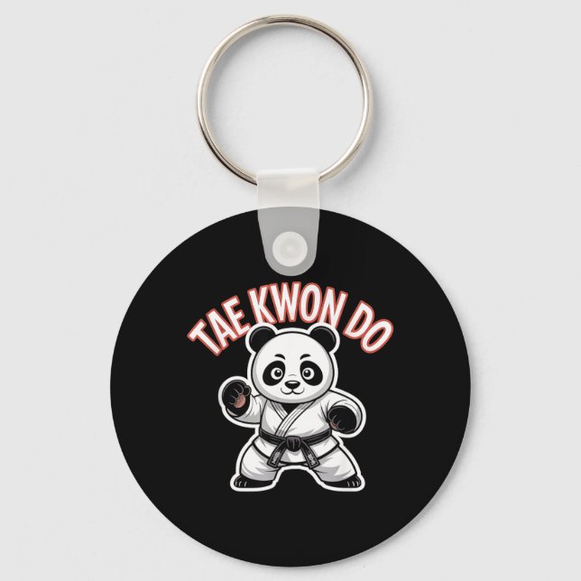 Chaveiro Taekwondo Panda - Mma Coreano Tkd (Frente)