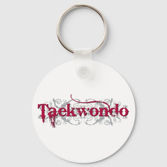 Chaveiro Taekwondo Red (Frente)