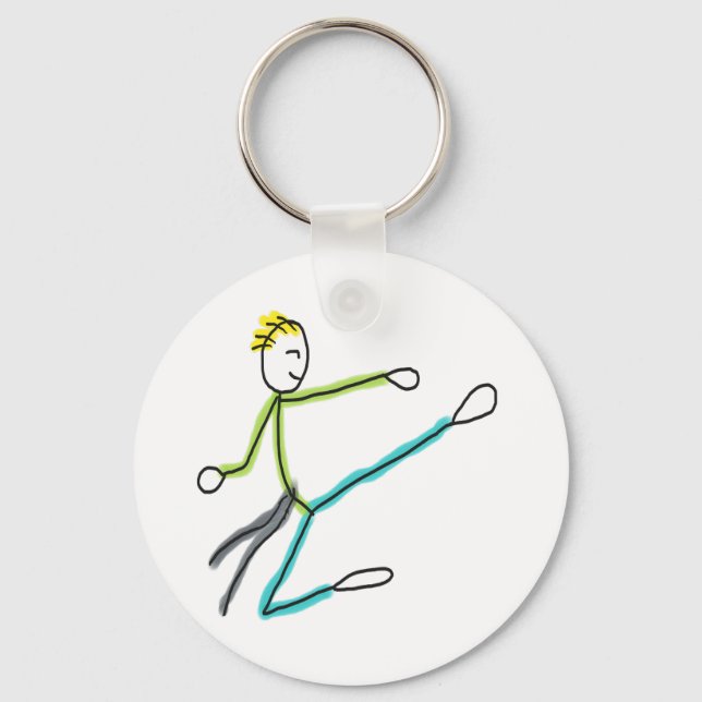 Chaveiro Taekwondo Stickman (Frente)