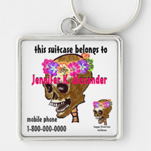 Chaveiro Tag da identificação do saco da bagagem do crân