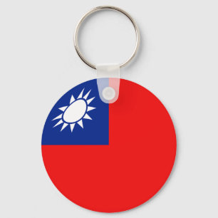 Chaveiro Taiwan Fisheye Flag Keychain