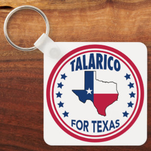 Chaveiro Talarico para Eleição Vermelho Branco Azul do Texa