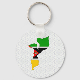 Chaveiro Tamanho do cheio do Mapa de Sinalizador de Moçamb