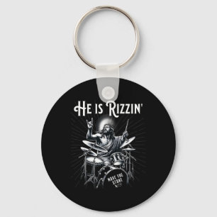 Chaveiro Tambor de Percussão Engraçado Rizz Ele Está Rizzin