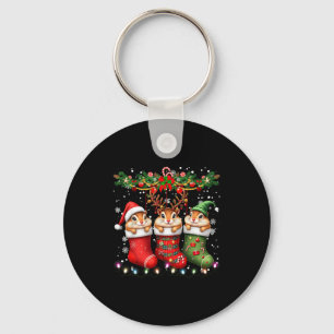 Chaveiro Tâmia Em Meias De Natal Luzes Tâmia Natal