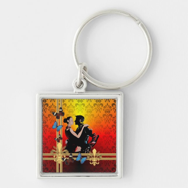 Chaveiro Tango no damask (Frente)