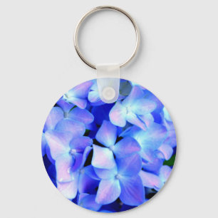 Chaveiro Tanzanite hydrangeas, flores magenta púrpuras azui