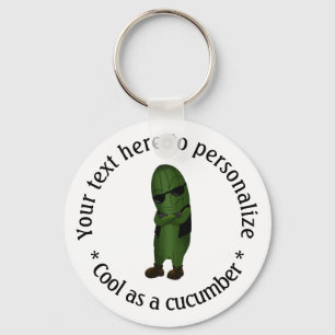 Chaveiro Tão Legal Quanto Um Pepino Personalizado