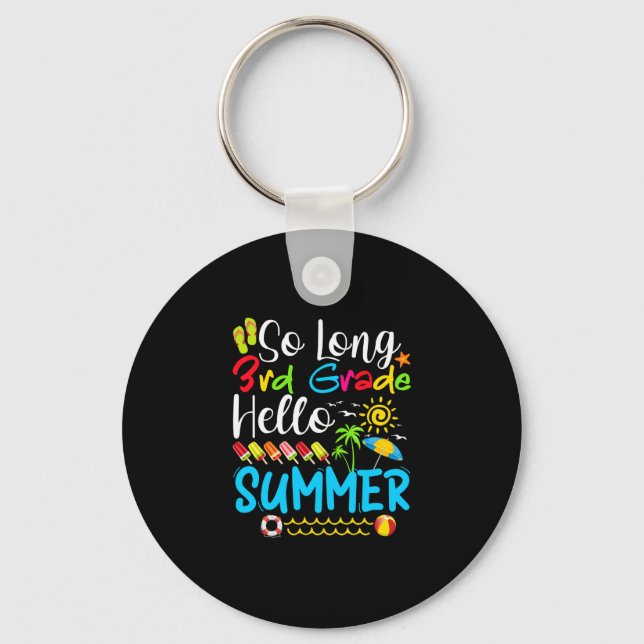 Chaveiro Tão Longo Verão Do 3º Ano, Dia Da Escola. (Frente)