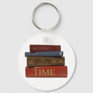 Chaveiro Tão muitos livros tão pouca hora