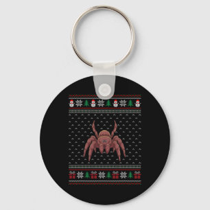 Chaveiro Tarantula Usando Chapéu de Papai Noel Tarântula Fe