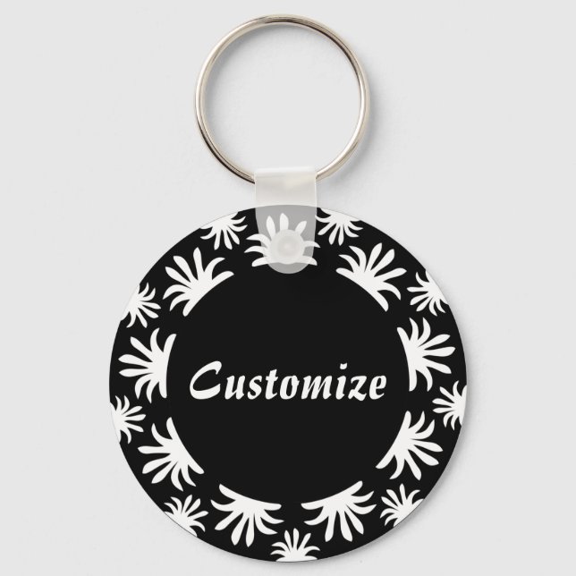 Chaveiro Tarde da Modelo dos Triffids - B&W (Frente)