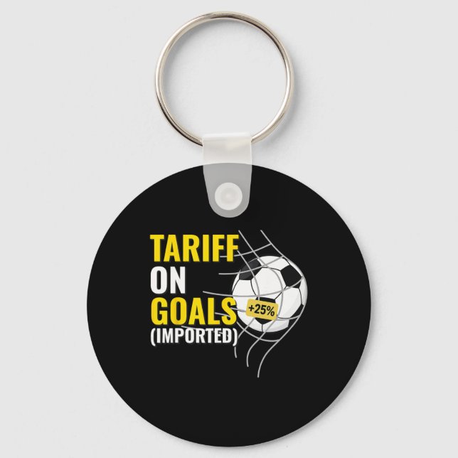 Chaveiro Tarifa de Futebol Engraçada Sobre Gols 25% Polític (Frente)