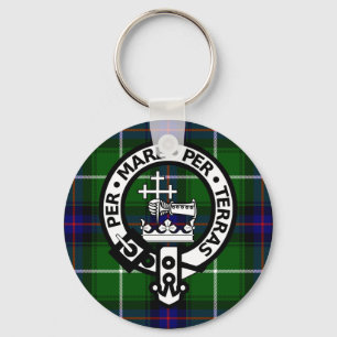 Chaveiro Tartan e crista escoceses de Donald do clã