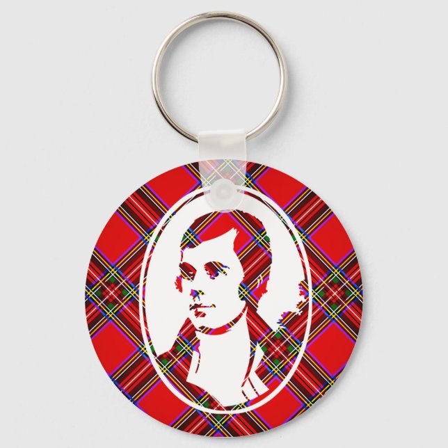 Chaveiro Tartan Escócia do Bardo Robbie Burns (Frente)