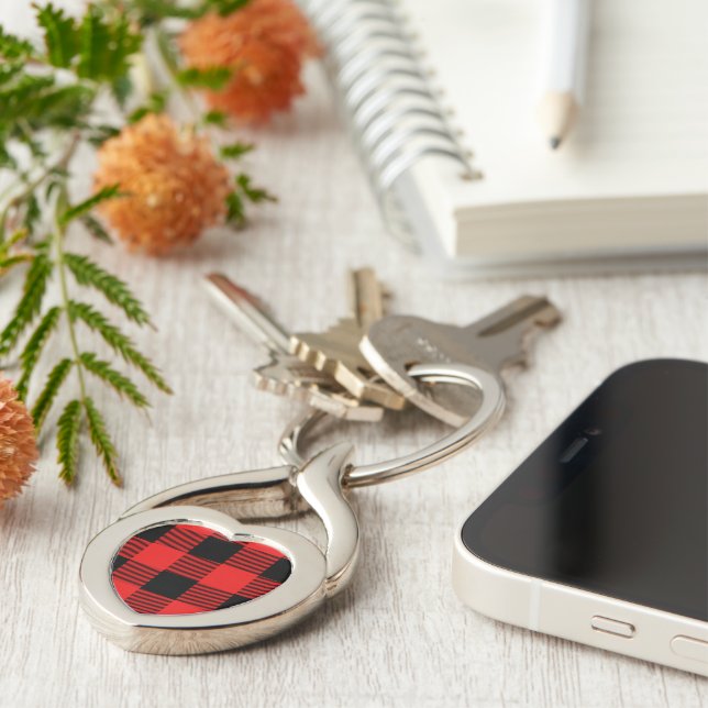 Chaveiro Tartan Heart Keyring (Lateral)