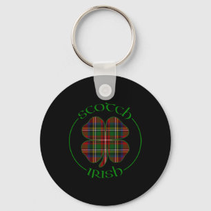 Chaveiro Tartan Shamrock Escoceses Escocês Orgulho Irlandês