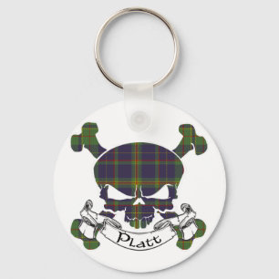 Chaveiro Tartan Skull