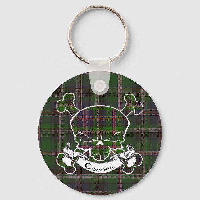 Chaveiro Tartan Skull Keyring (Frente)