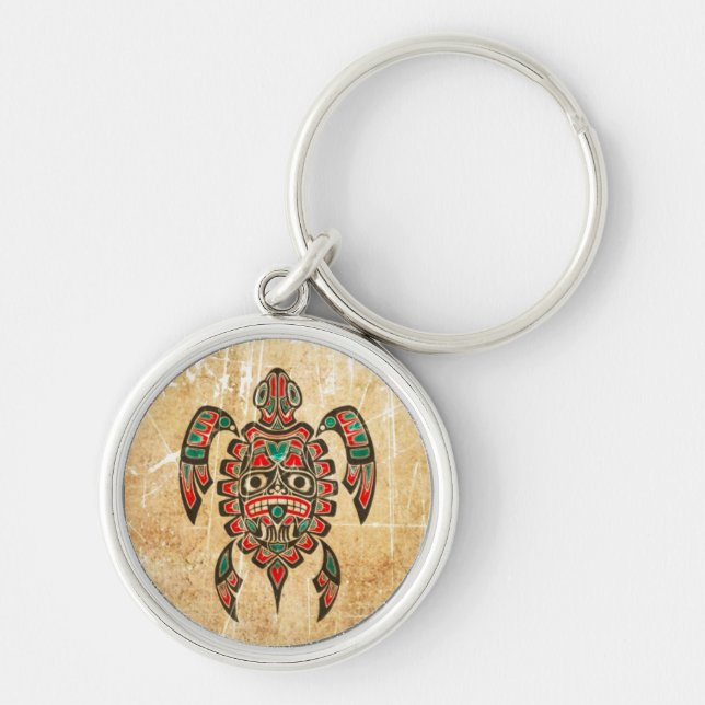 Chaveiro Tartaruga de mar riscada e vestida do espírito do (Frente)