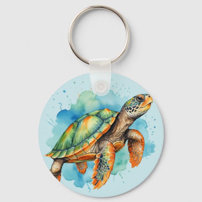 Chaveiro Tartaruga de Pintura Cura (Frente)