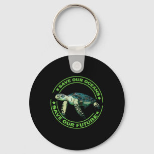 Chaveiro Tartaruga do Dia da Terra Direitos dos Animais Pro